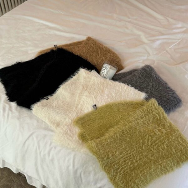 海馬毛多功能長毛圍巾