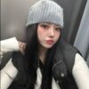 馬海毛短毛毛帽