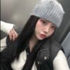 馬海毛短毛毛帽